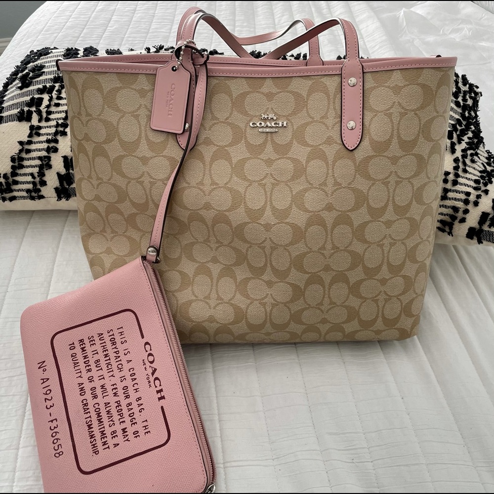Coach reversible “city” tote